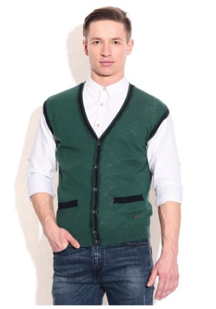 India Desire : Buy United Colors Of Benetton Green Cotton Cardigans At Rs 819 From Snapdeal [Selling Price Rs 2099]